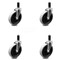 Service Caster 5 Inch Thermoplastic Rubber Wheel 1-1/8 Inch Expanding Stem Caster SCC, 4PK SCC-EX05S510-TPRS-118-4 - alternate 2